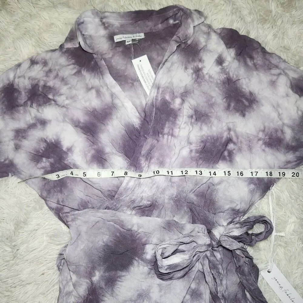 Young Fabulous & Broke Raine Tie Dye Wrap Dress - Picture 4 of 12